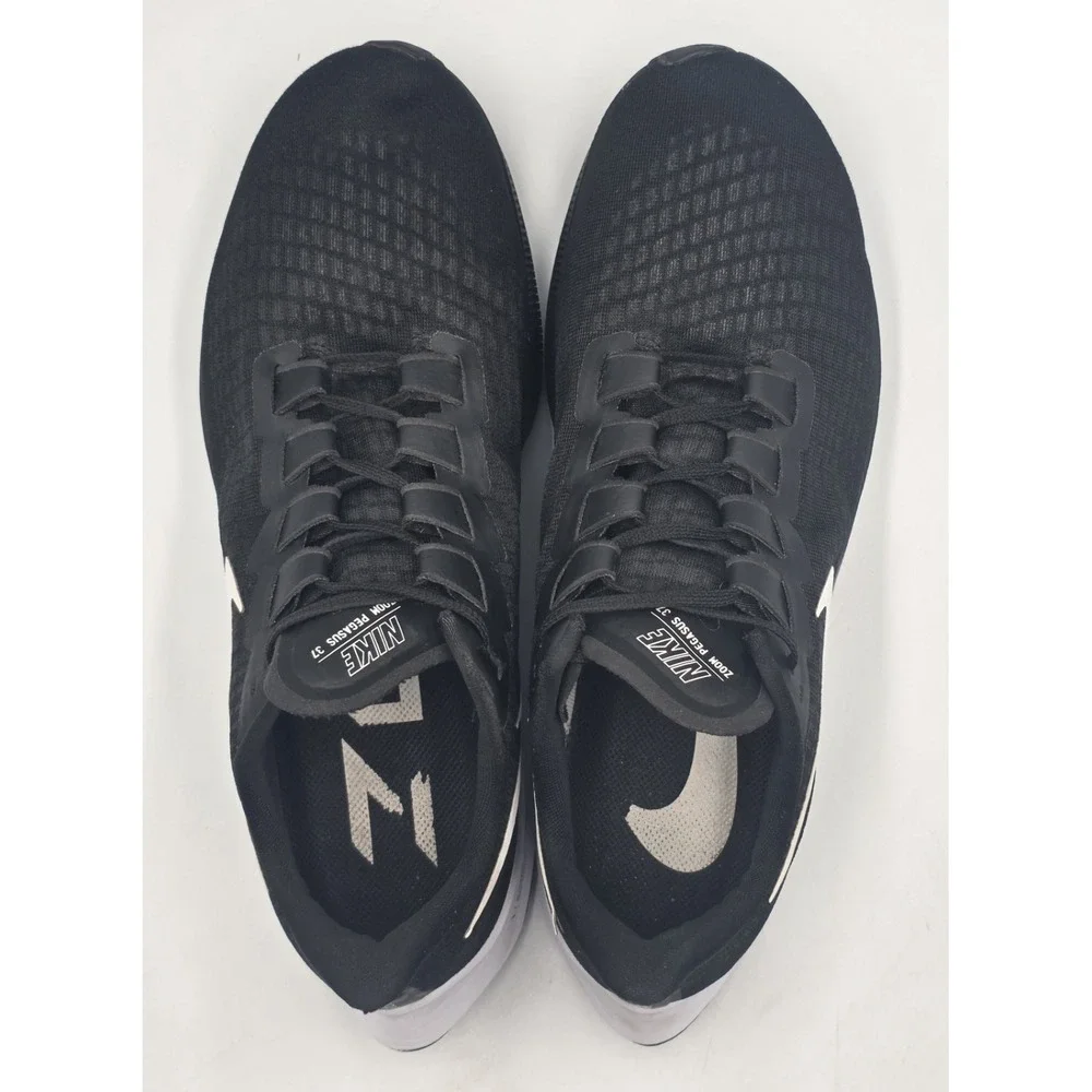 Nike Air Zoom Pegasus 37 Running Shoes Mens Size 12 Black White Road Athletic - Picture 7 of 10